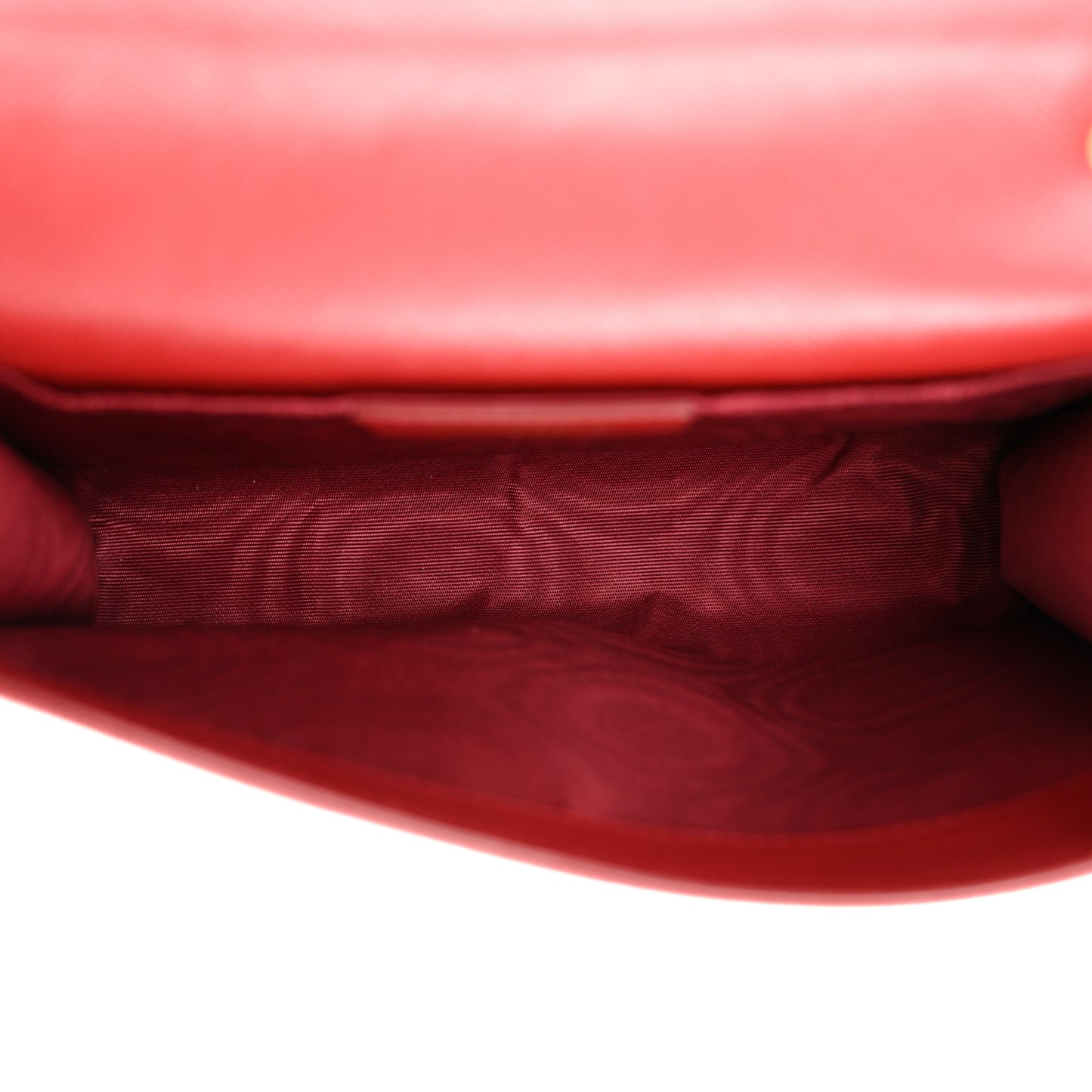 Hammered Calfskin Mini Miss Vara Bow Chain Bag Rosso