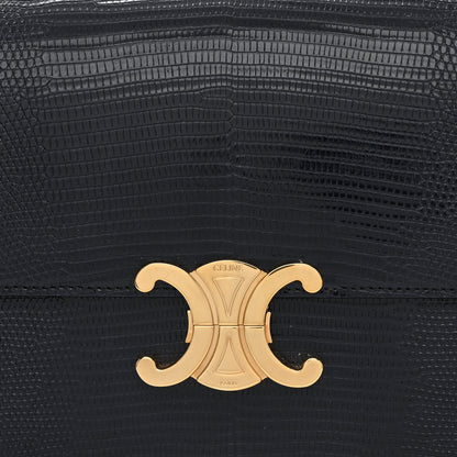 Celine Lizard Medium Triomphe Navy Blue 10 of 15