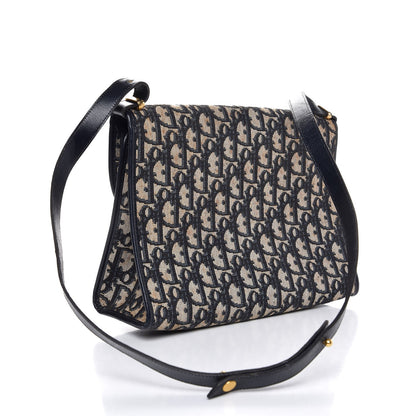 Christian Dior Monogram Shoulder Bag Navy Blue 3 of 8