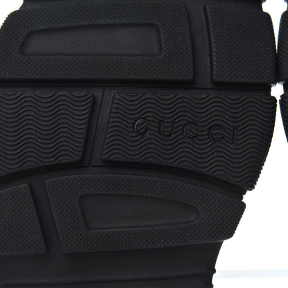 Gucci Nappa Grosgrain Logo Mens Velcro Chunky Slide Sandals 6 Black 7 of 12