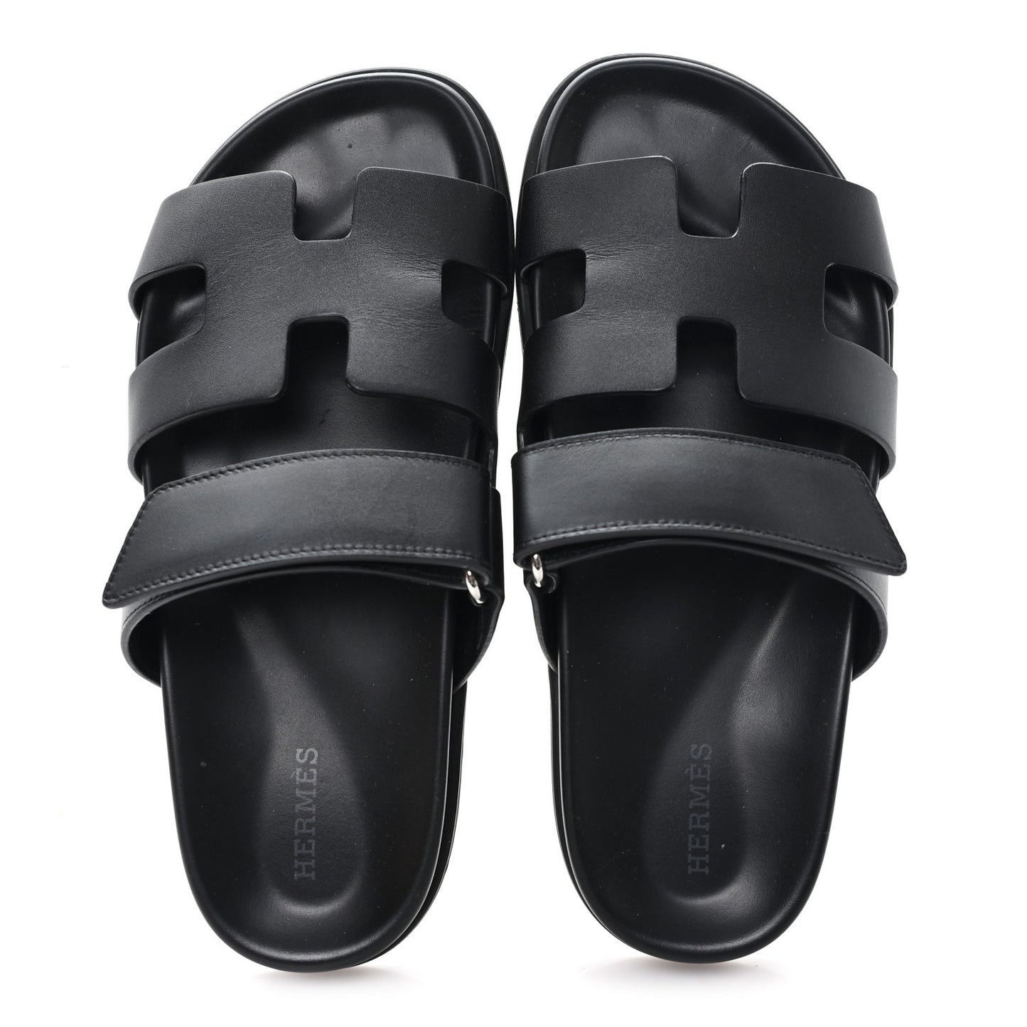 Calfskin Womens Chypre Sandals 37.5 Black