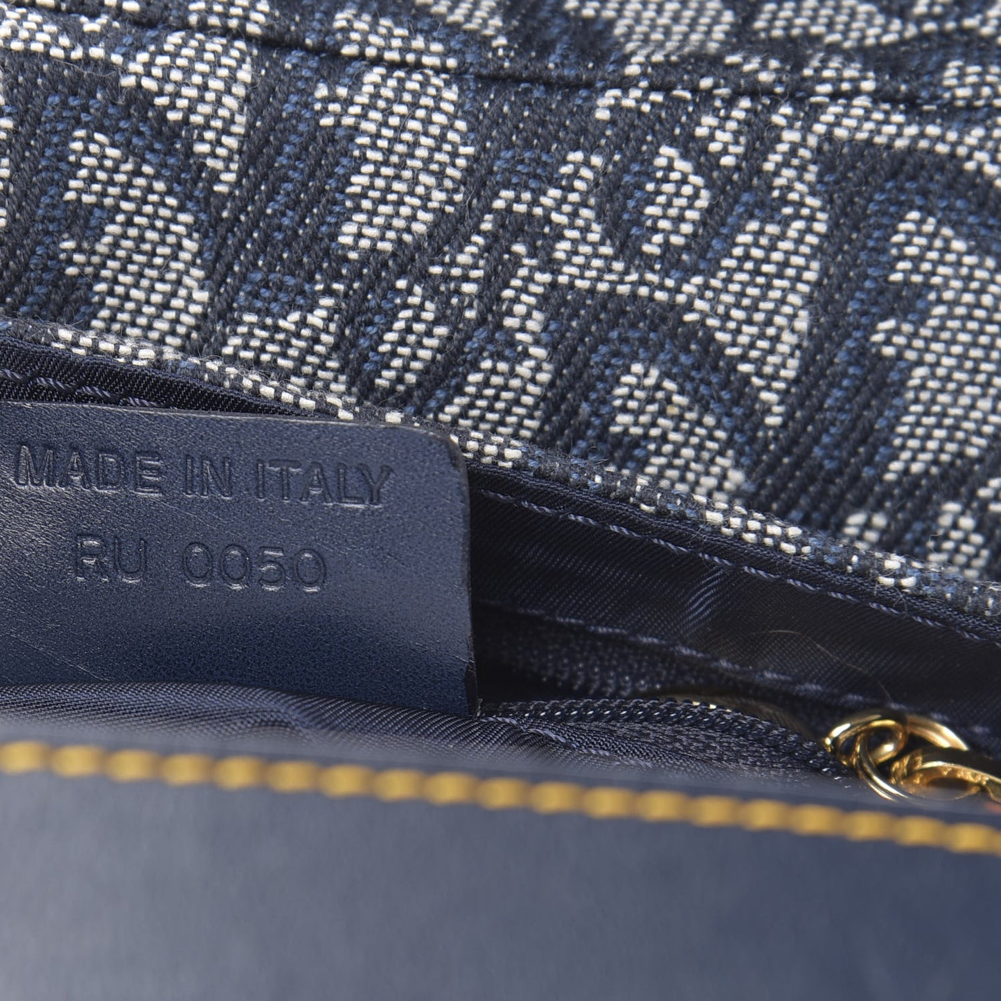 Monogram Mini Saddle Bag Blue