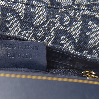 Christian Dior Monogram Mini Saddle Bag Blue 7 of 15