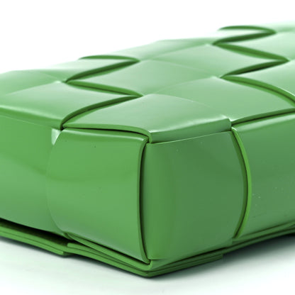 Bottega Veneta Brushed Calfskin Maxi Intrecciato Cassette Crossbody Bag Parakeet 10 of 12