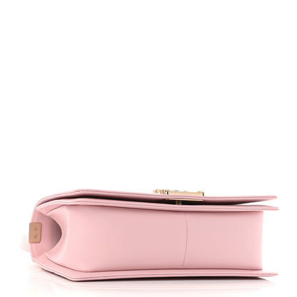 Chanel Caviar Chevron Quilted Medium Boy Flap Light Pink 4 of 11