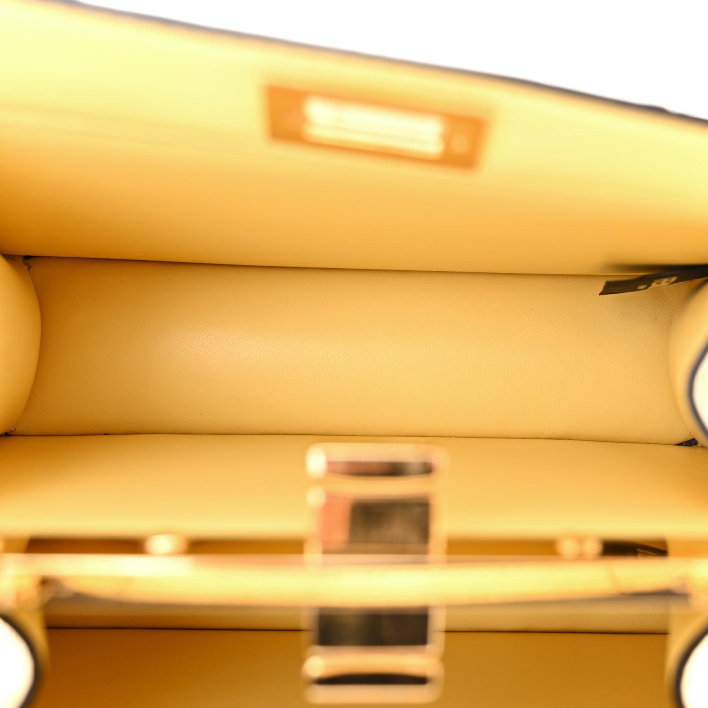Ostrich Shiny Nappa Petite Peekaboo I SEE U Satchel Grano