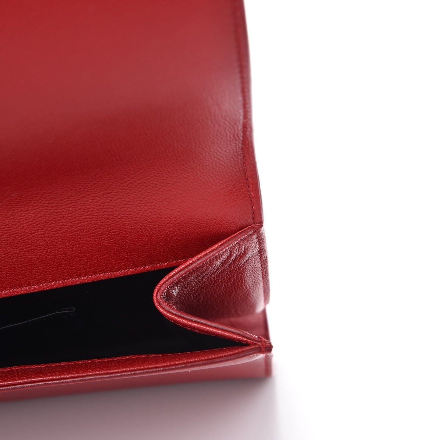 Goatskin Monogram Large Belle De Jour Clutch Red