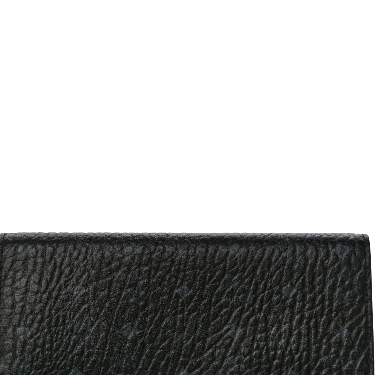 MCM Visetos Large Tri-Fold Flap Wallet Black 6 of 9