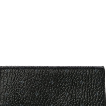 MCM Visetos Large Tri-Fold Flap Wallet Black 6 of 9
