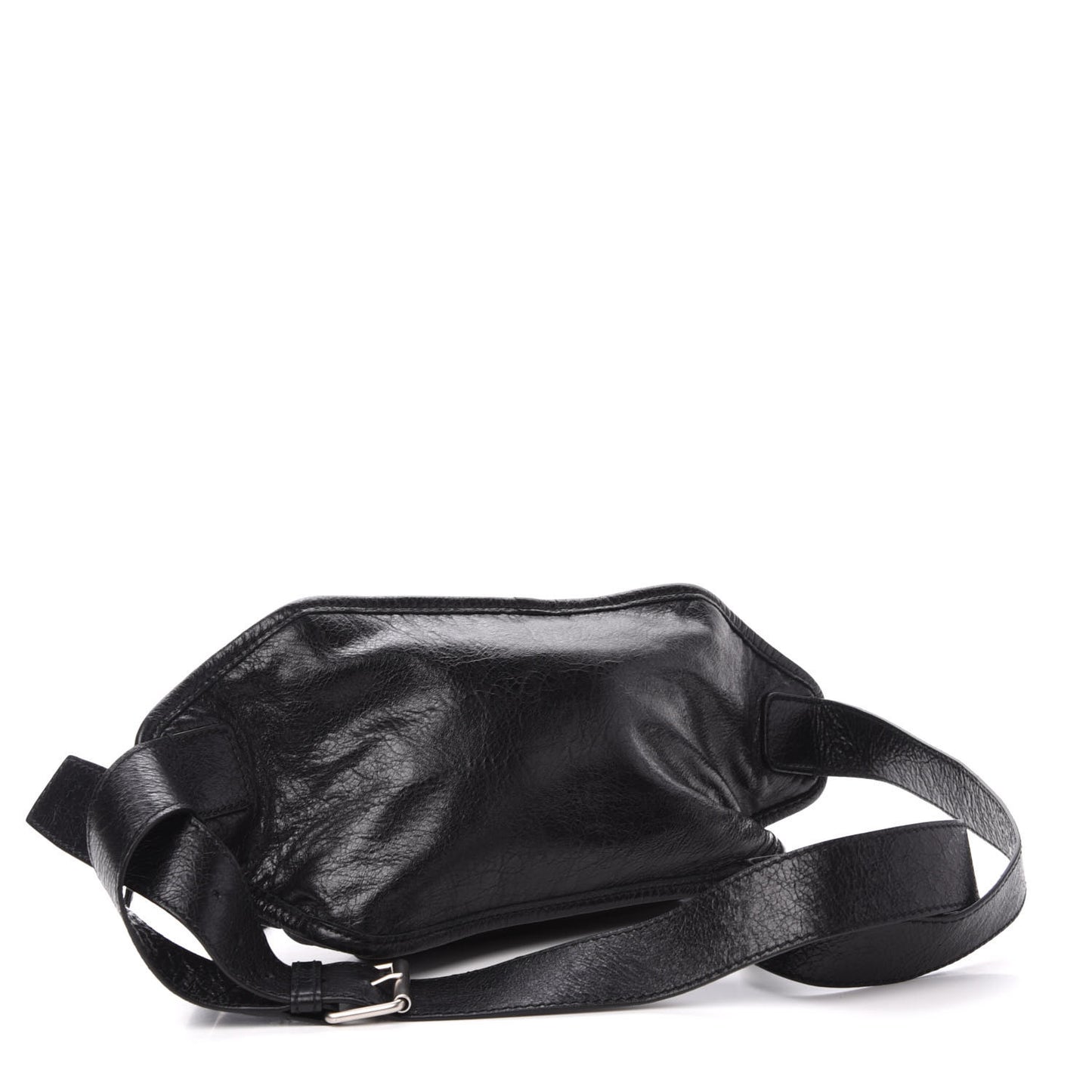 Lambskin Classic Hardware Neo Lift Hip Bag Black