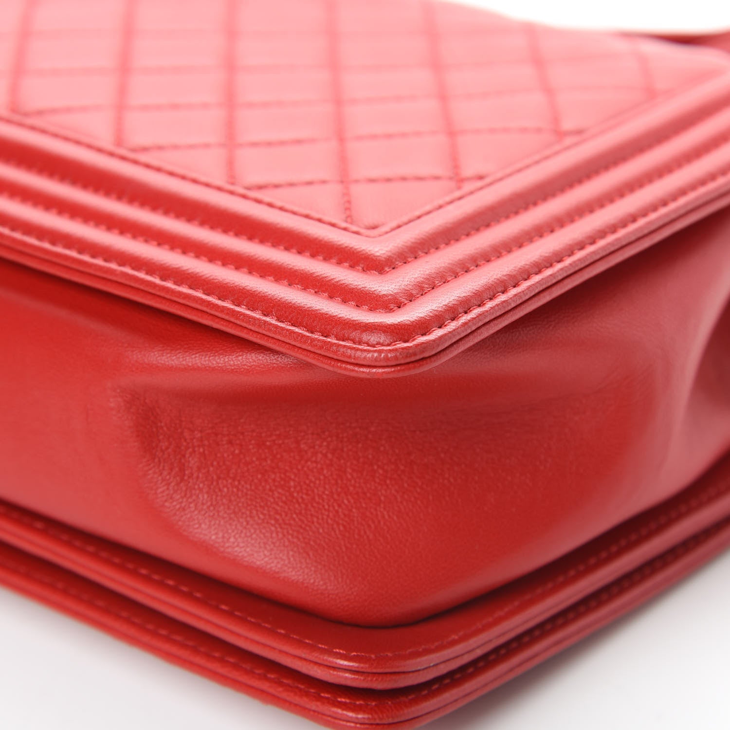 Chanel Lambskin Quilted New Medium Boy Flap Red 12 of 17