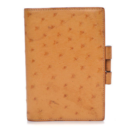 Hermes Ostrich Vision Agenda Cover PM Gold 1 of 12