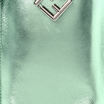 Fendi Vitello Laminato FF Diamonds Phone Pouch Verde Chiaro 8 of 12