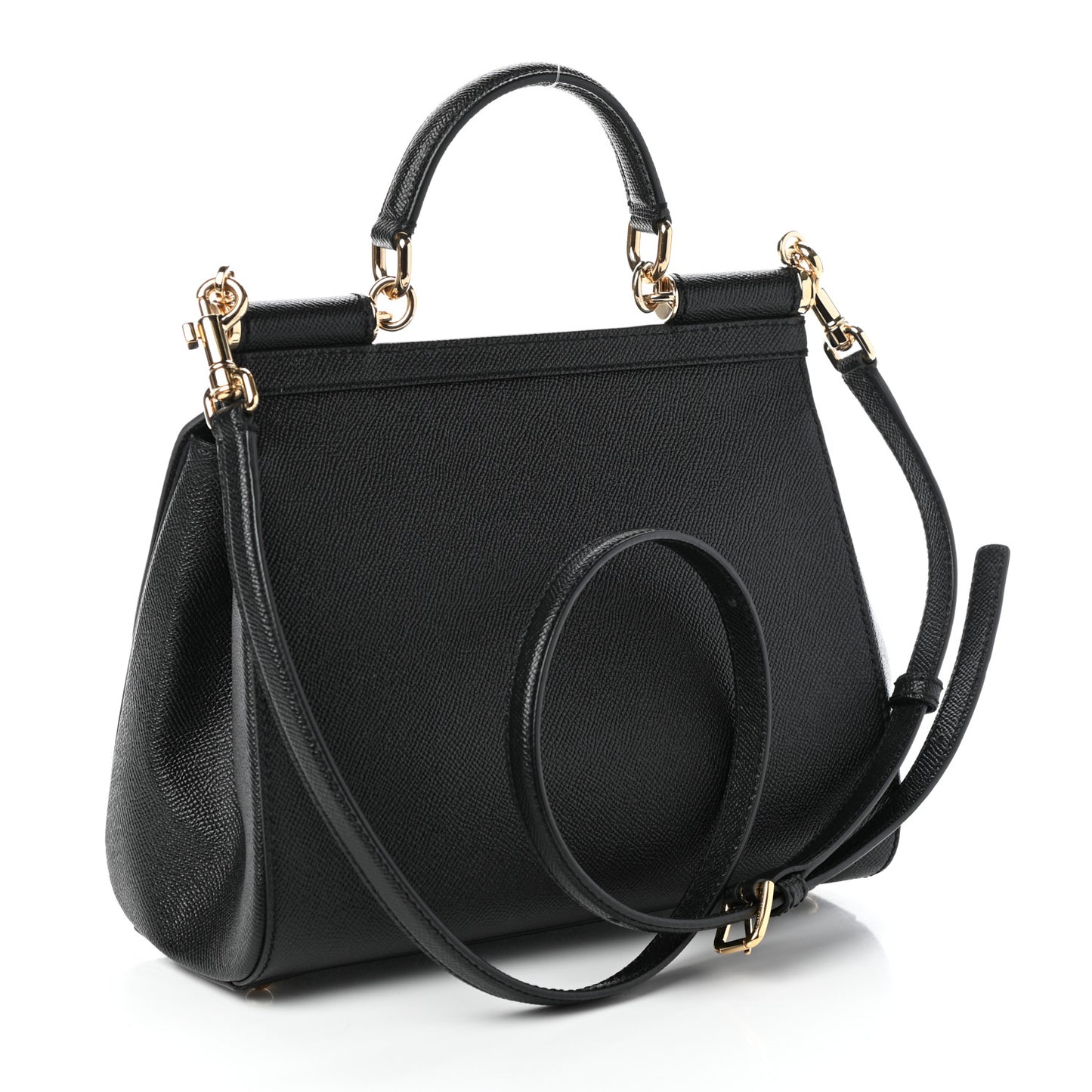 Dauphine Medium Miss Sicily Satchel Black