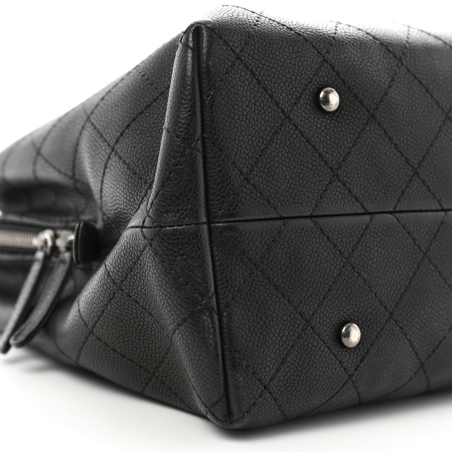 Chanel Grained Vegetal Calfskin Urban Shopping Tote Black 11 of 15
