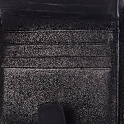 Chanel Lambskin Diamond Stitched Compact Wallet Black 12 of 12