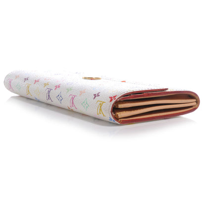 Louis Vuitton Monogram Multicolor Sarah Wallet White 4 of 9