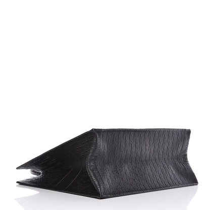Christian Dior Oblique Calfskin Embossed Book Tote Black 4 of 9