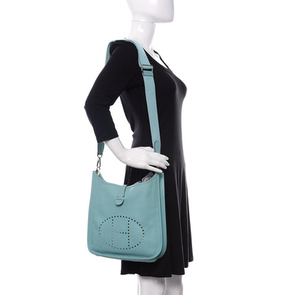 Hermes Epsom Evelyne III PM Bleu Atoll 2 of 14