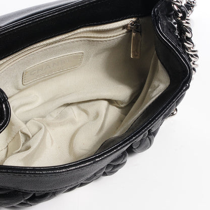 Chanel Washed Lambskin Mini Chain Around Messenger Black 7 of 9