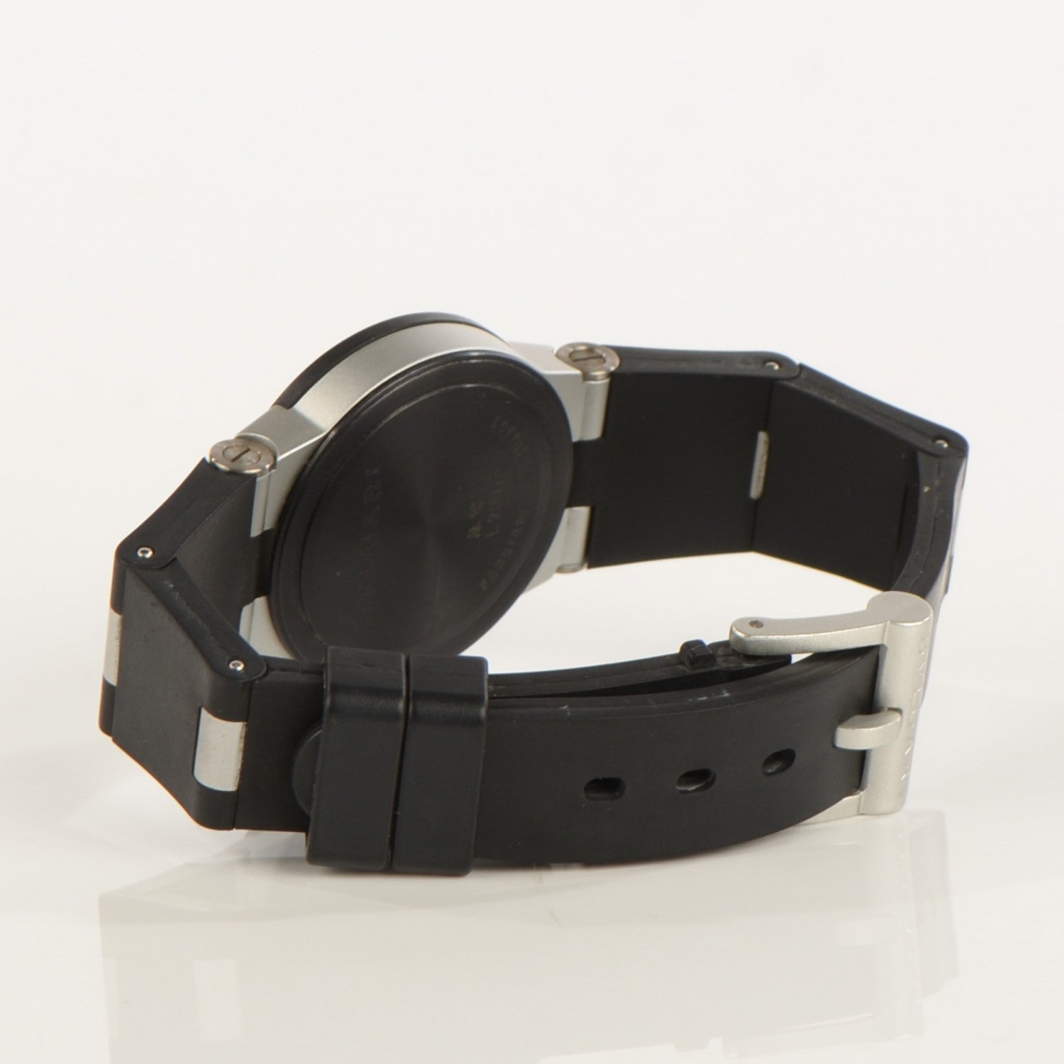 Bulgari Aluminum Rubber 29mm Diagono Quartz Watch 4 of 7