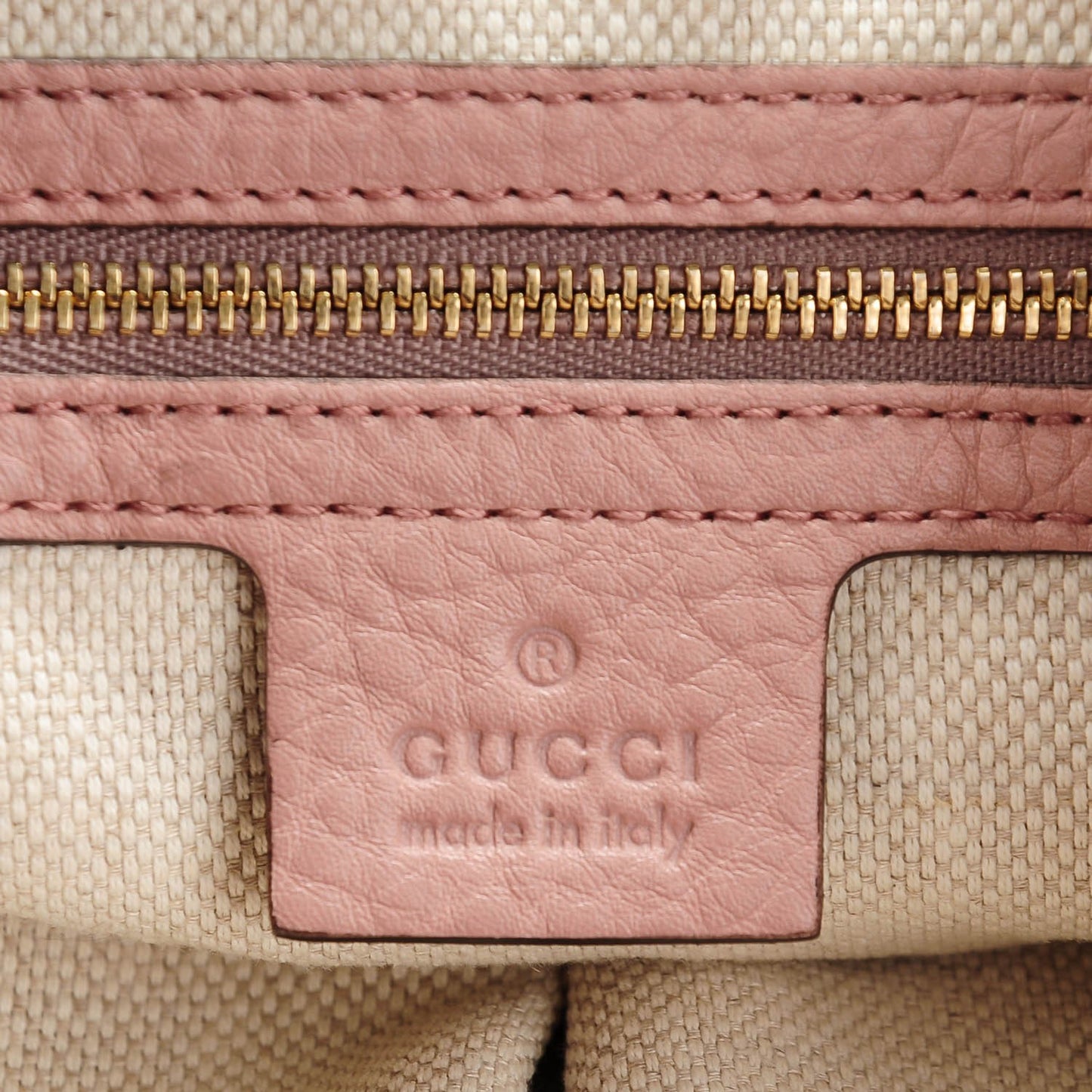 Pebbled Calfskin Medium Soho Chain Shoulder Bag Pale Pink