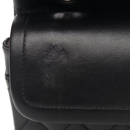 Chanel Lambskin Quilted Medium Double Flap Black 9 of 12