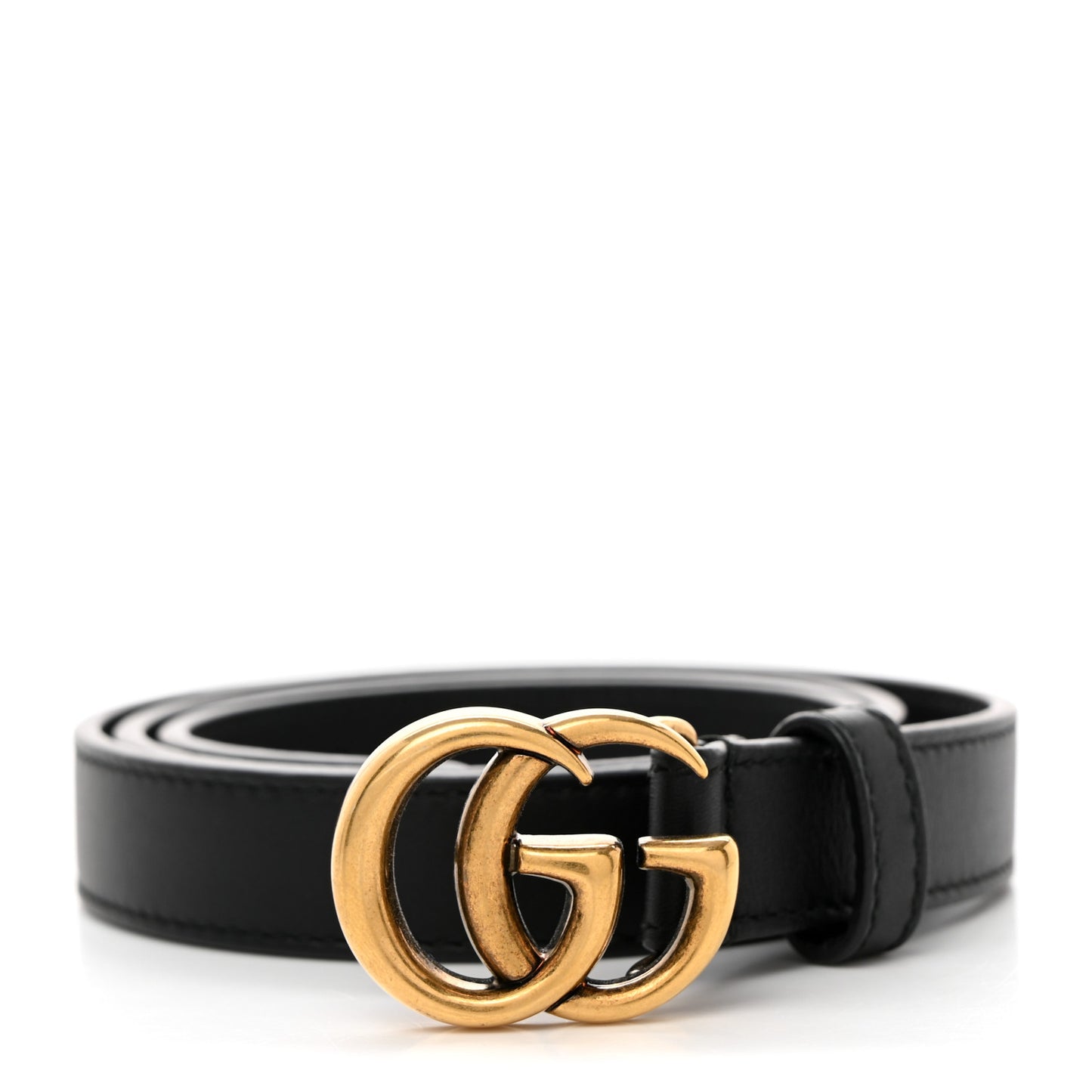 Calfskin Double G 20mm Belt 75 30 Black