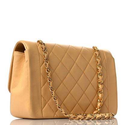 Chanel Lambskin Quilted Small Single Flap Beige 3 of 11
