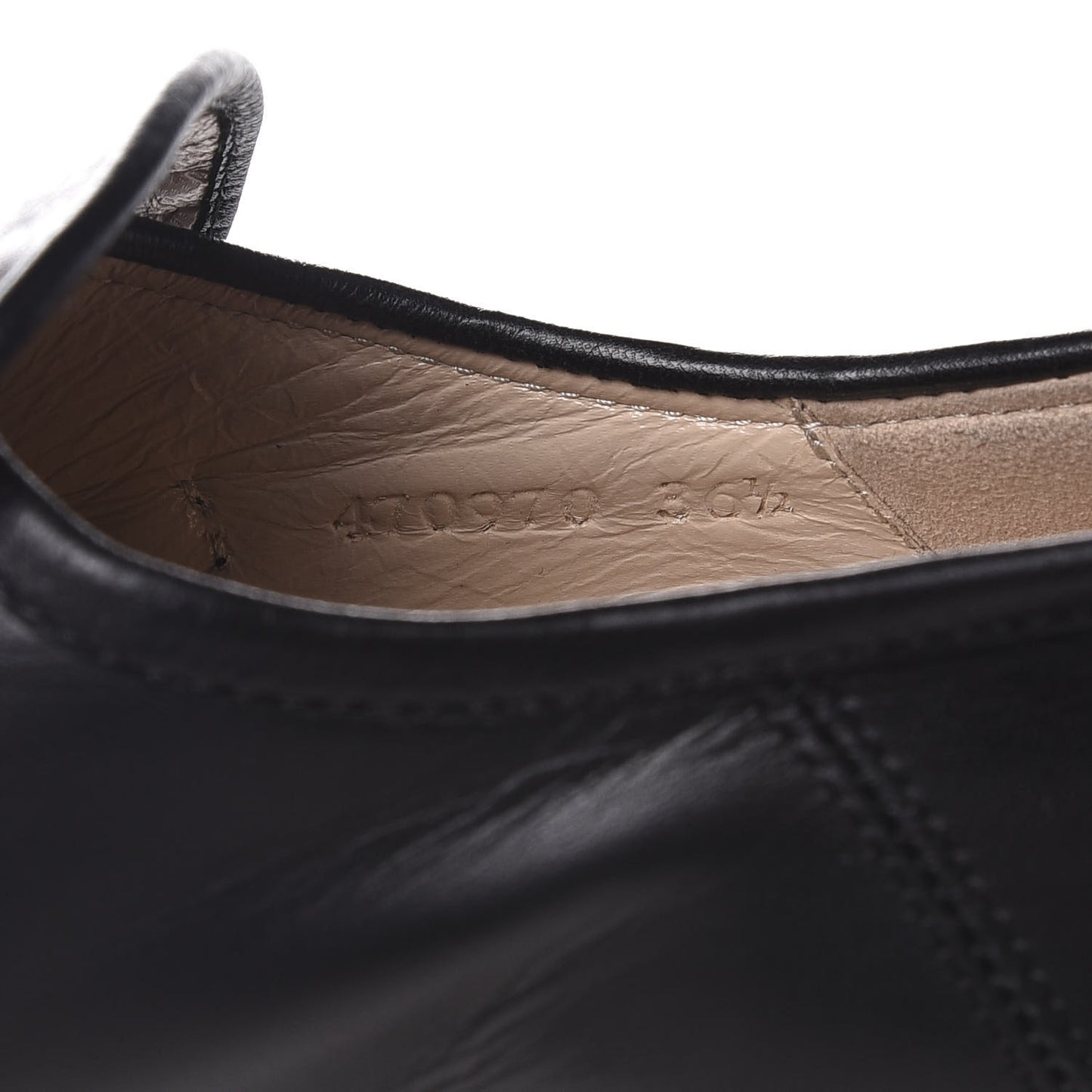 Malaga Kid Pearl Studded Vegas Platform Loafers 36.5 Black