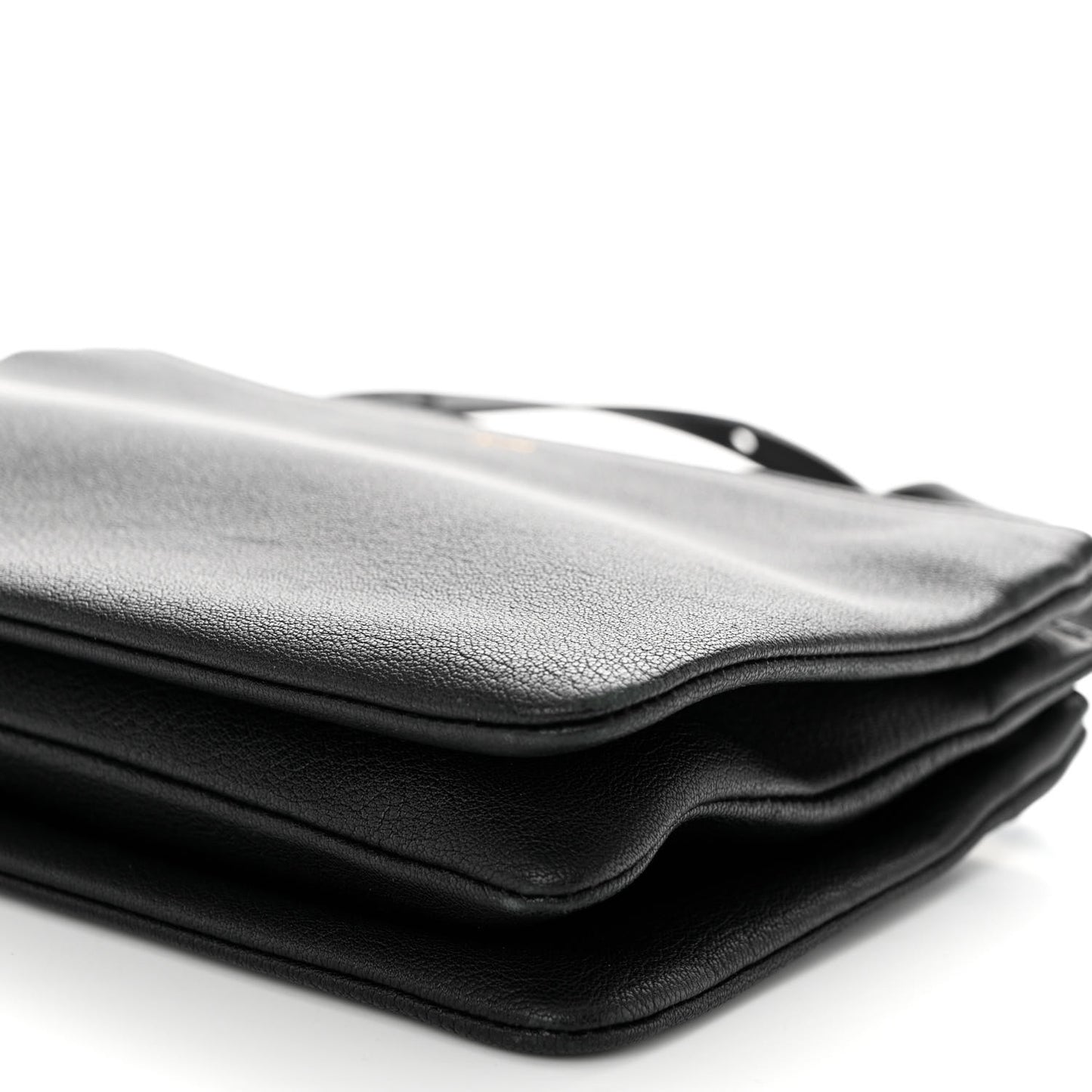 Goatskin Small Trio Crossbody Bag Black