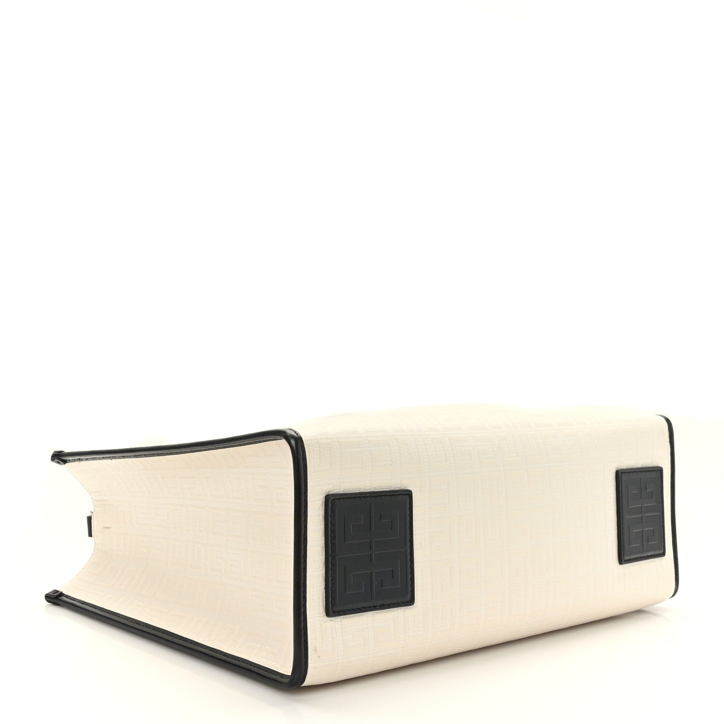 Canvas Logo 4G Embossed Medium Tote Beige Black
