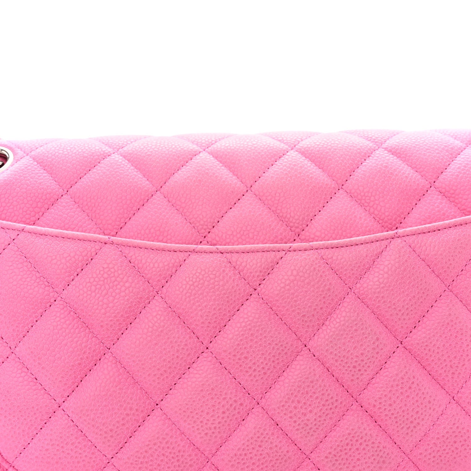 Chanel Iridescent Caviar Quilted Jumbo Double Flap Pink 11 of 11