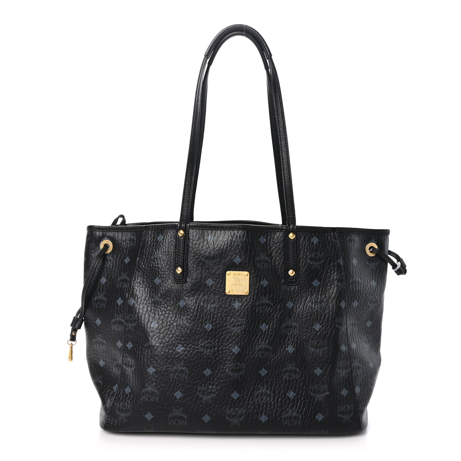 MCM Medium Project Reversible Shopper Tote Black 1 of 15