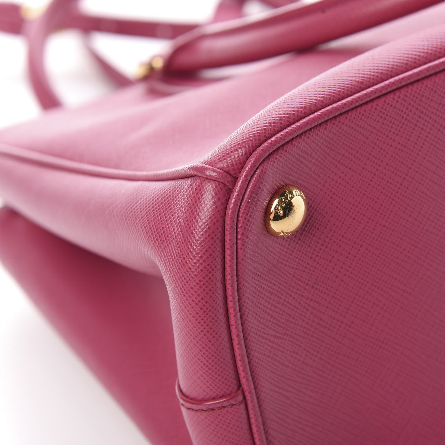 Prada Saffiano Small Galleria Double Zip Tote Ibisco 12 of 13