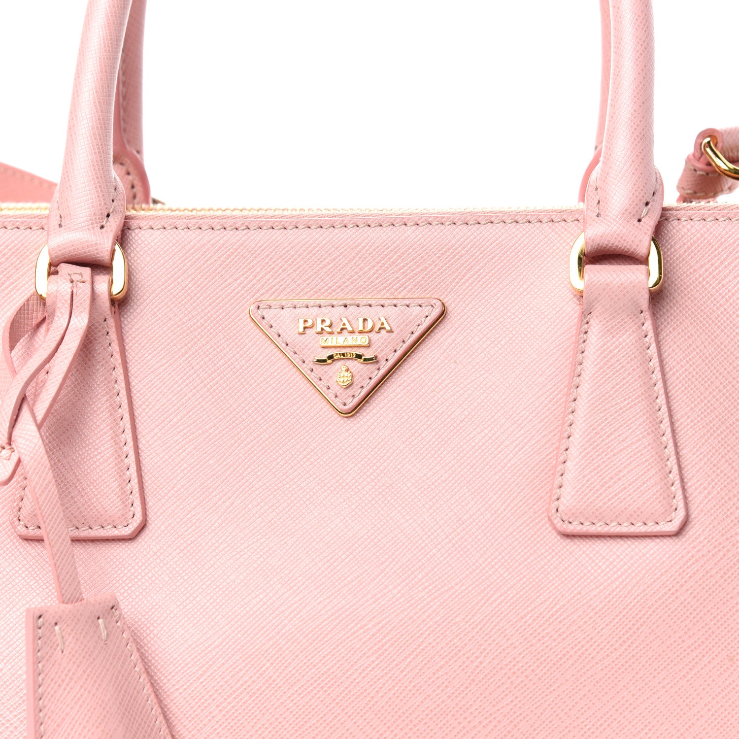 Prada Saffiano Small Galleria Double Zip Tote Orchidea 9 of 10