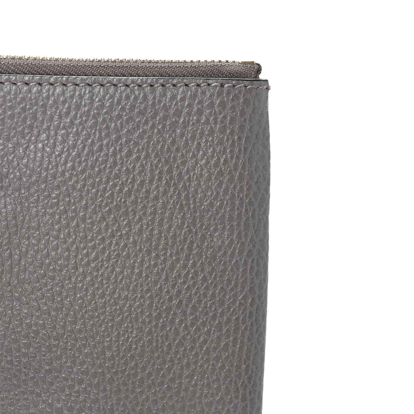 Calfskin Large Bamboo Clutch Grey