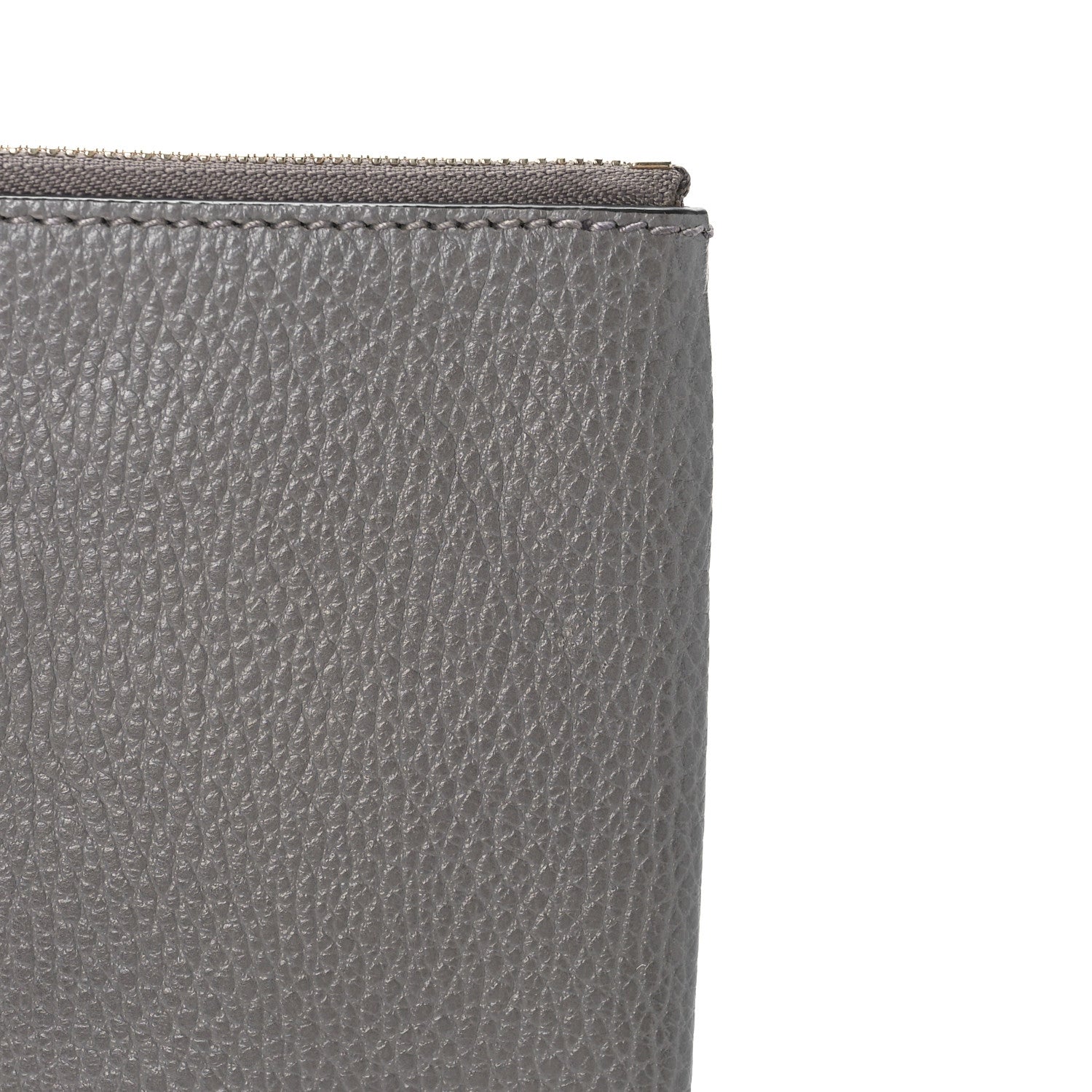 Gucci Calfskin Large Bamboo Clutch Grey 9 of 9