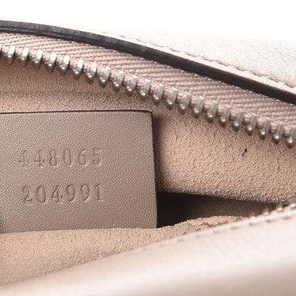 Gucci Calfskin Matelasse Mini GG Marmont Chain Shoulder Bag Nude 7 of 7