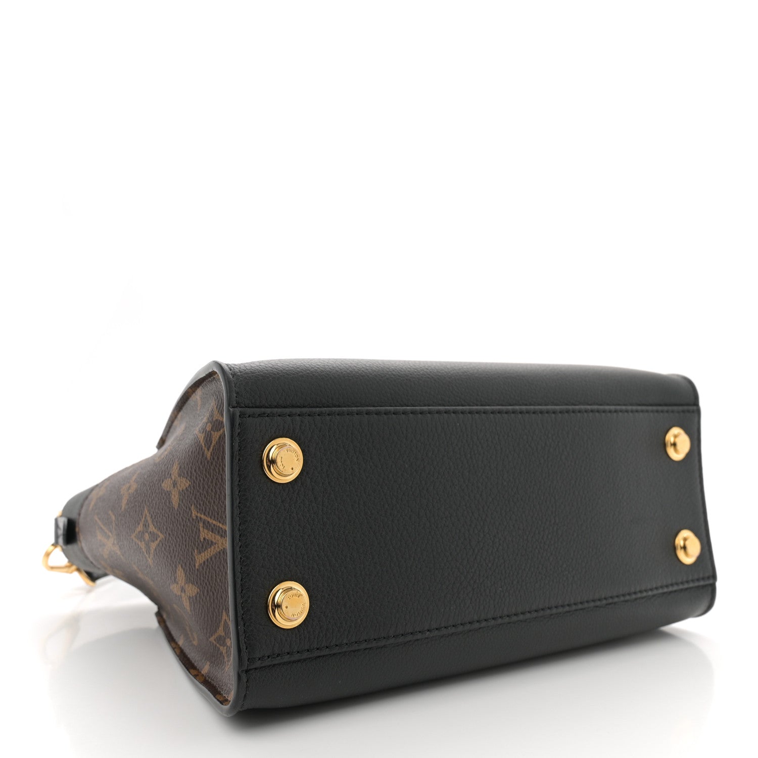 Louis Vuitton Calfskin Monogram On My Side PM Black 4 of 9