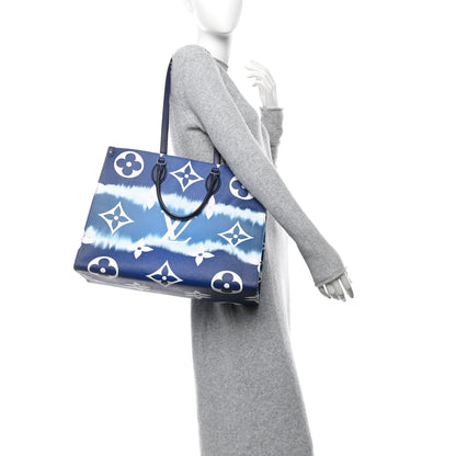 Louis Vuitton Monogram Escale Onthego GM Blue 2 of 10