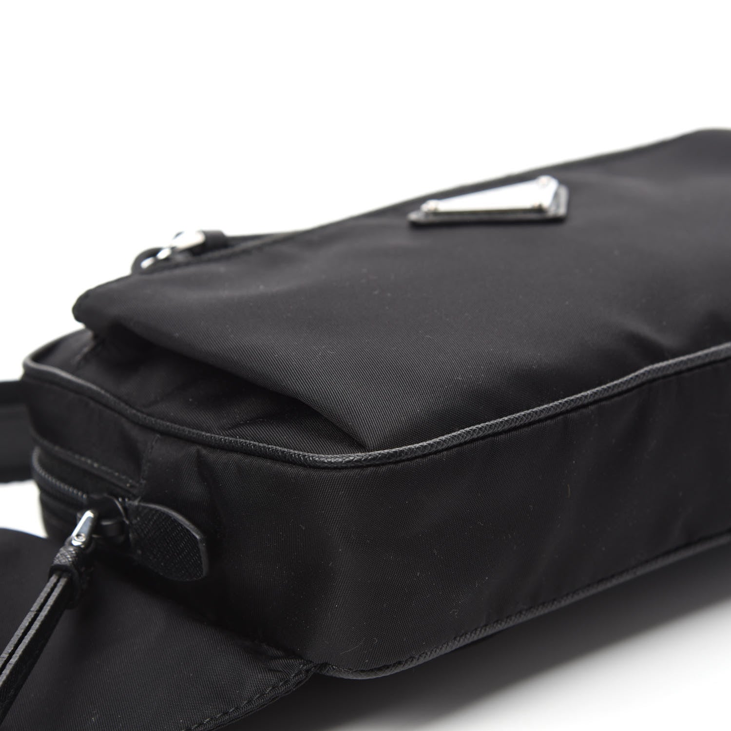 Prada Tessuto Nylon Saffiano Belt Bag Black 6 of 11