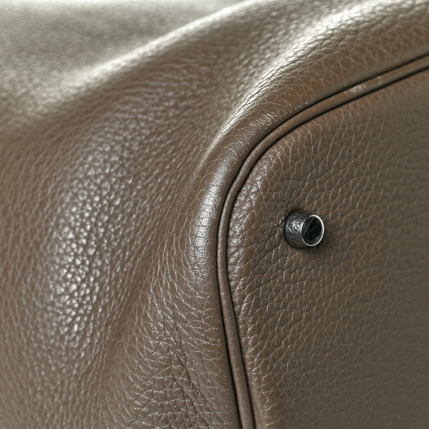 Taurillon Clemence Picotin Lock 26 GM Etoupe