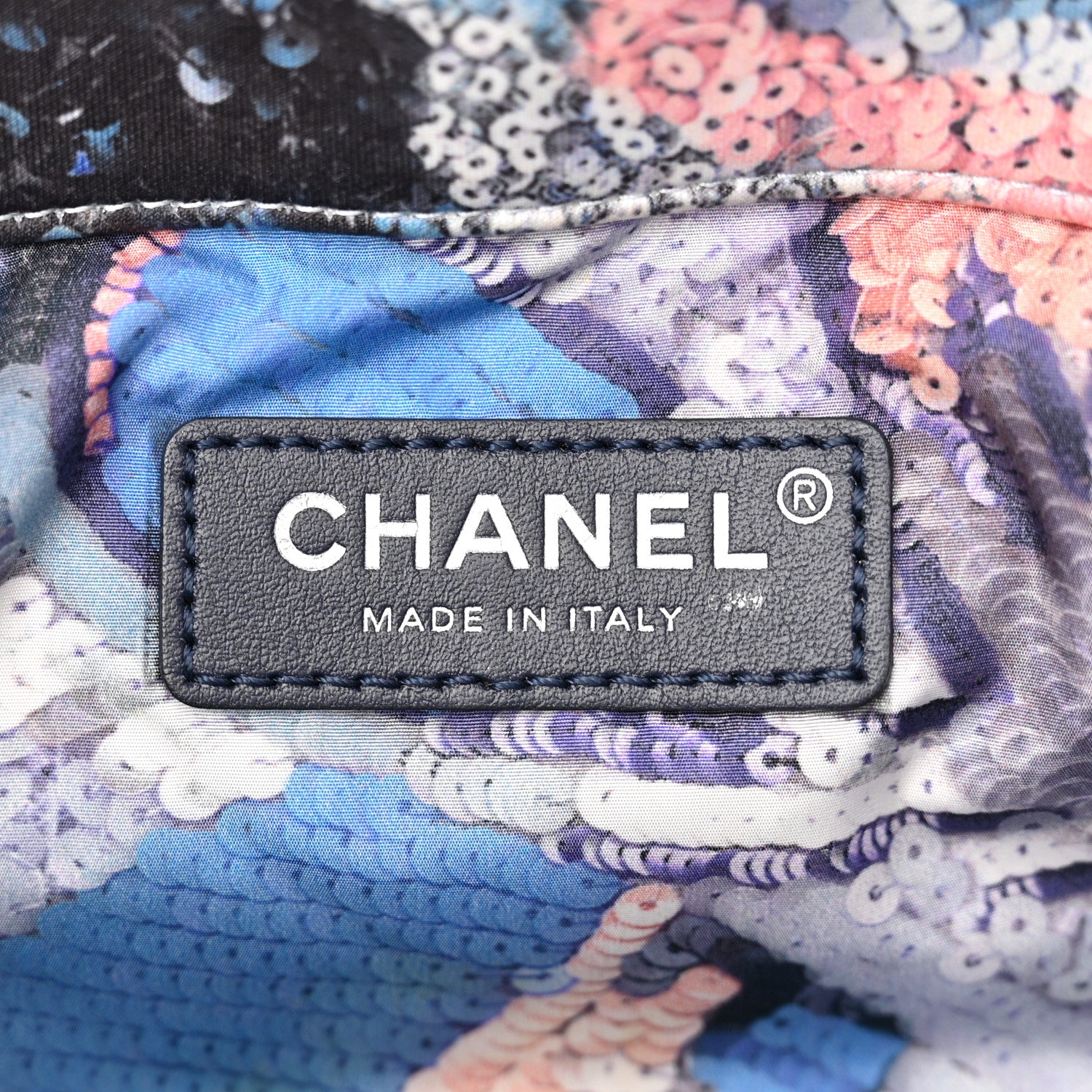 Chanel Canvas Sequin Print Quilted Waist Bag Multicolor 6 of 10