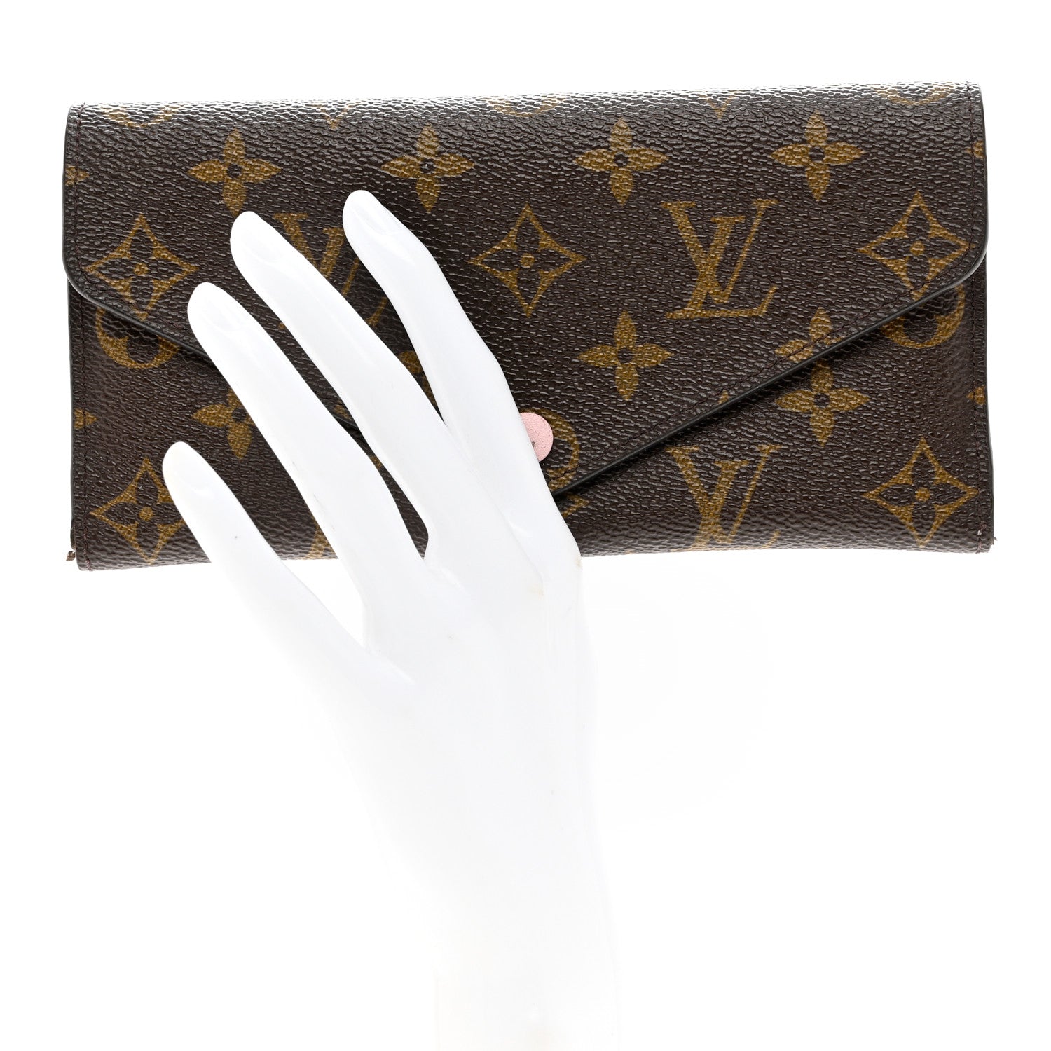Louis Vuitton Monogram Josephine Wallet Rose Ballerine 2 of 10