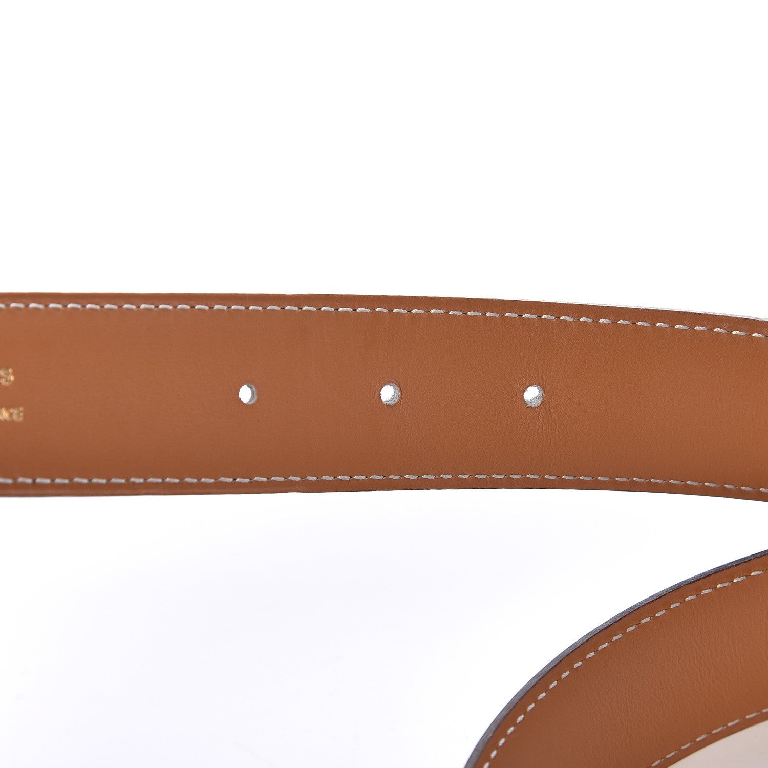 Hermes Box Chamonix 32mm H Belt Strap 70 Black Gold 4 of 7