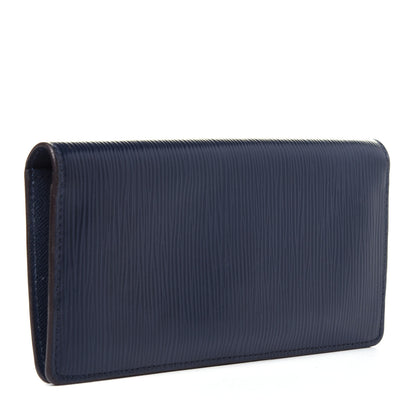 Louis Vuitton Epi Brazza Wallet Indigo 2 of 11