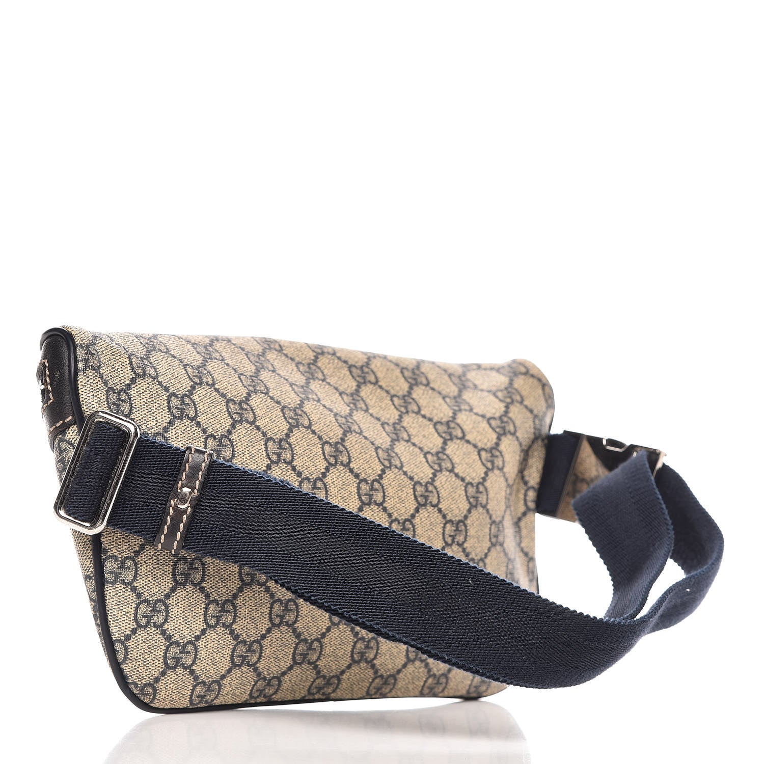 Gucci GG Supreme Monogram Belt Bag Navy 3 of 16