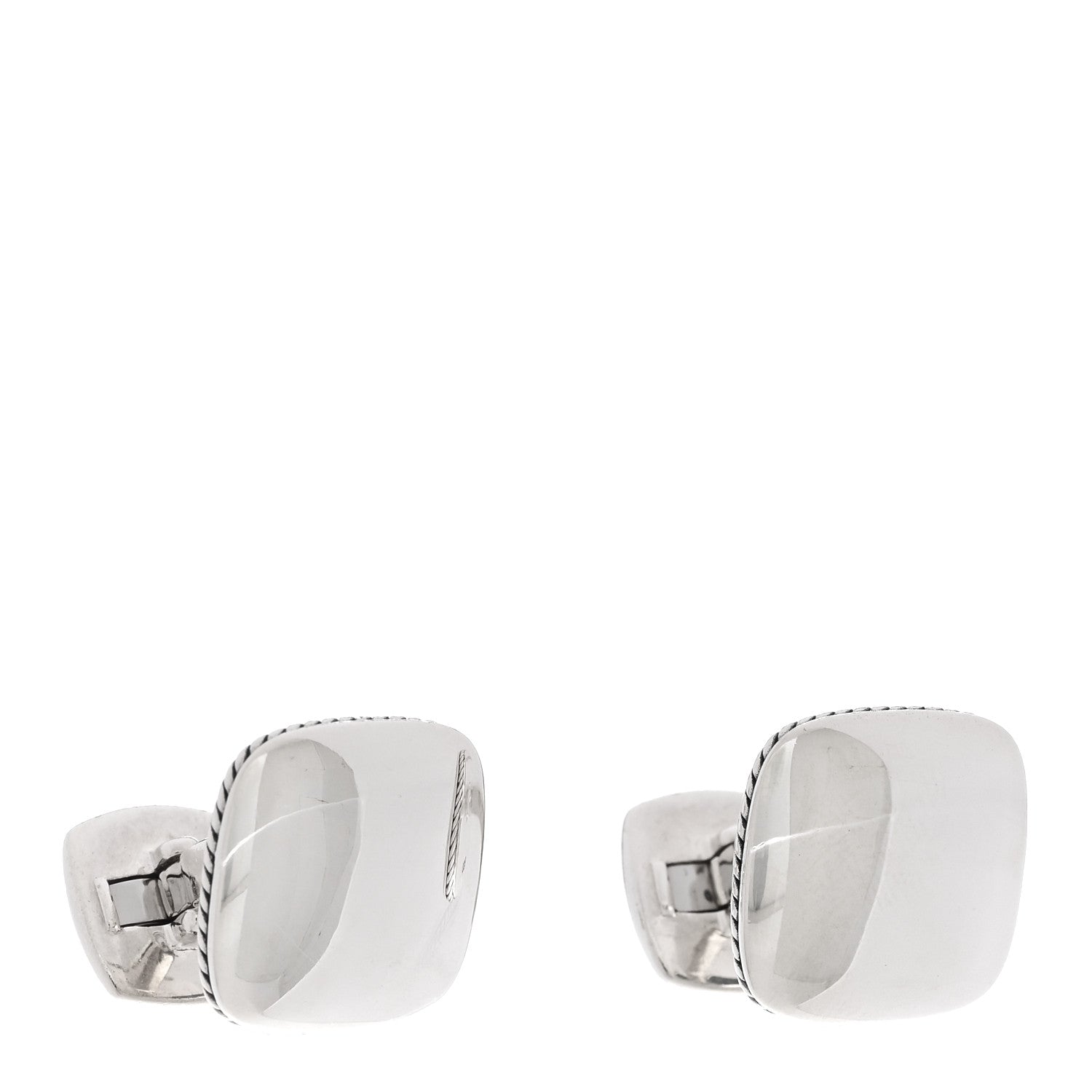 David Yurman Sterling Silver Streamline Cushion Cufflinks 1 of 4