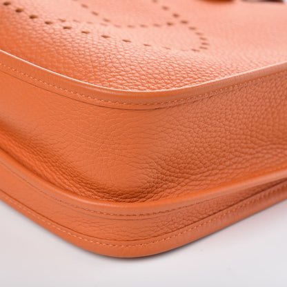 Hermes Taurillon Clemence Evelyne III PM Orange 11 of 13